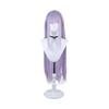 Emilia Re Zero Synthetic Cosplay Wig Long Straight Light Purple With Bangs Braided Headband Heat Resistant Full Head for Cosplay