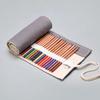 Pencil Case School Supplies Student Art Pen Bag Pouch Canvas Pen Wrap Roll Makeup Cosmetic Brush Pen Storage Stationery