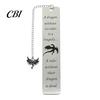 Unique Animal Bookmark Pterosaur Bookmark, Stainless Steel Fourth Wing Design Page Marker with Smooth Polished Black Tassel, Literary Gift for