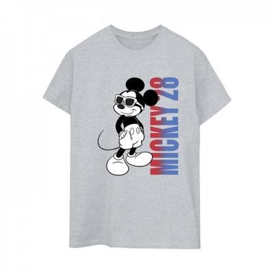 Womens/Ladies Mickey Mouse Gradient Cotton Boyfriend T-Shirt