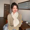 Knitted cross small scarf women's winter scarf autumn and winter new small versatile warm scarf