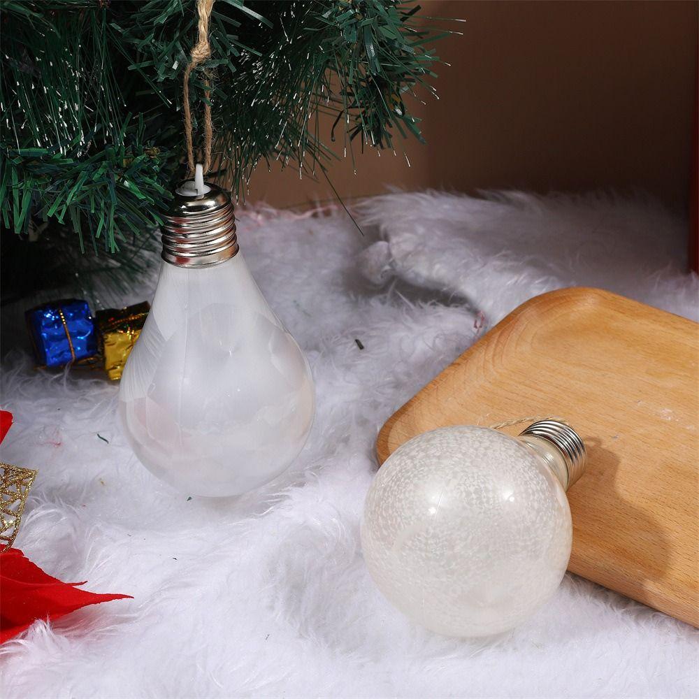 

2pcs Delicate Christmas Ball LED Light Bulb Creative Christmas Tree Pendant Atmosphere Light Home Style 5