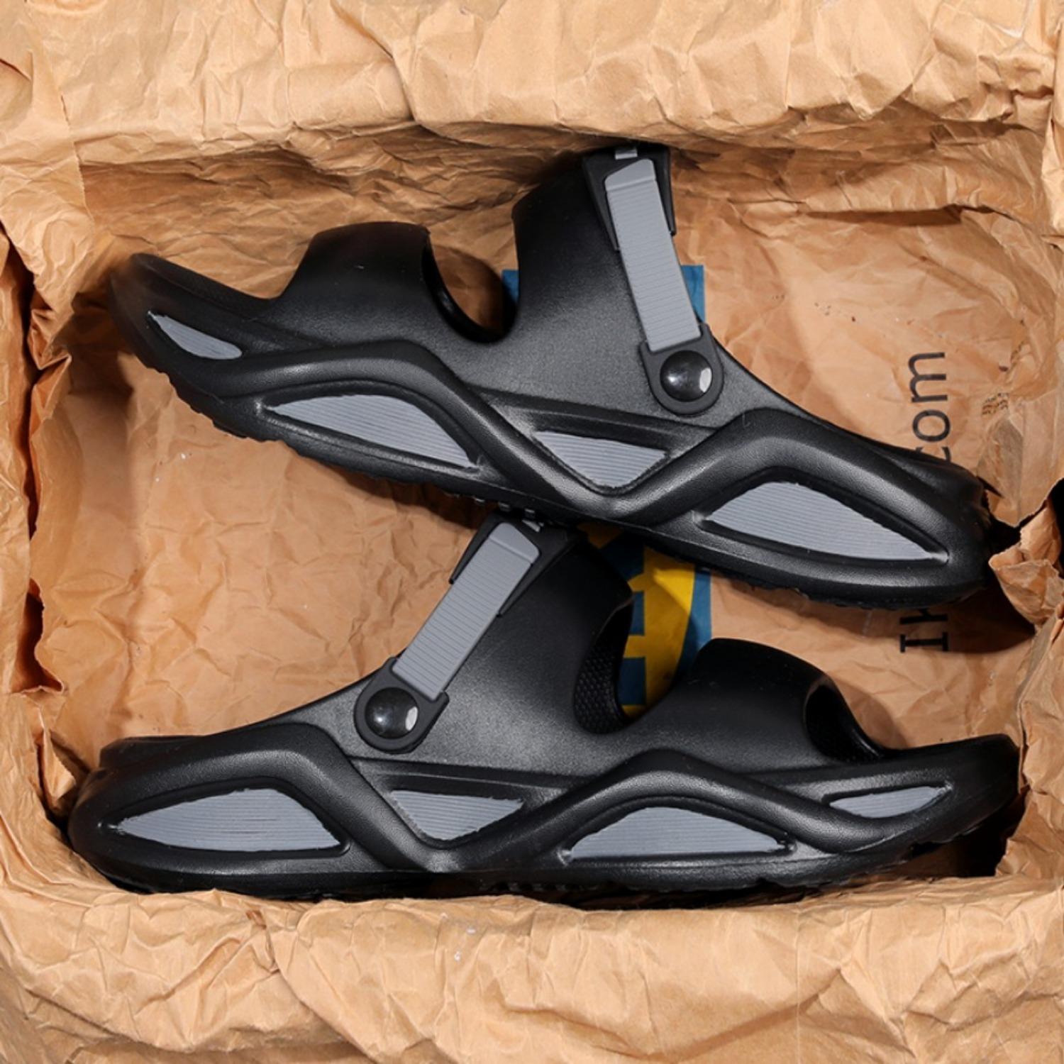 

Модные летние мужские уличные сандалии, шлепанцы, пляжные удобные клоги, мягкие шлепанцы, мужская повседневная обувь, садовая обувь, мужские пляжные сандалии 40-41