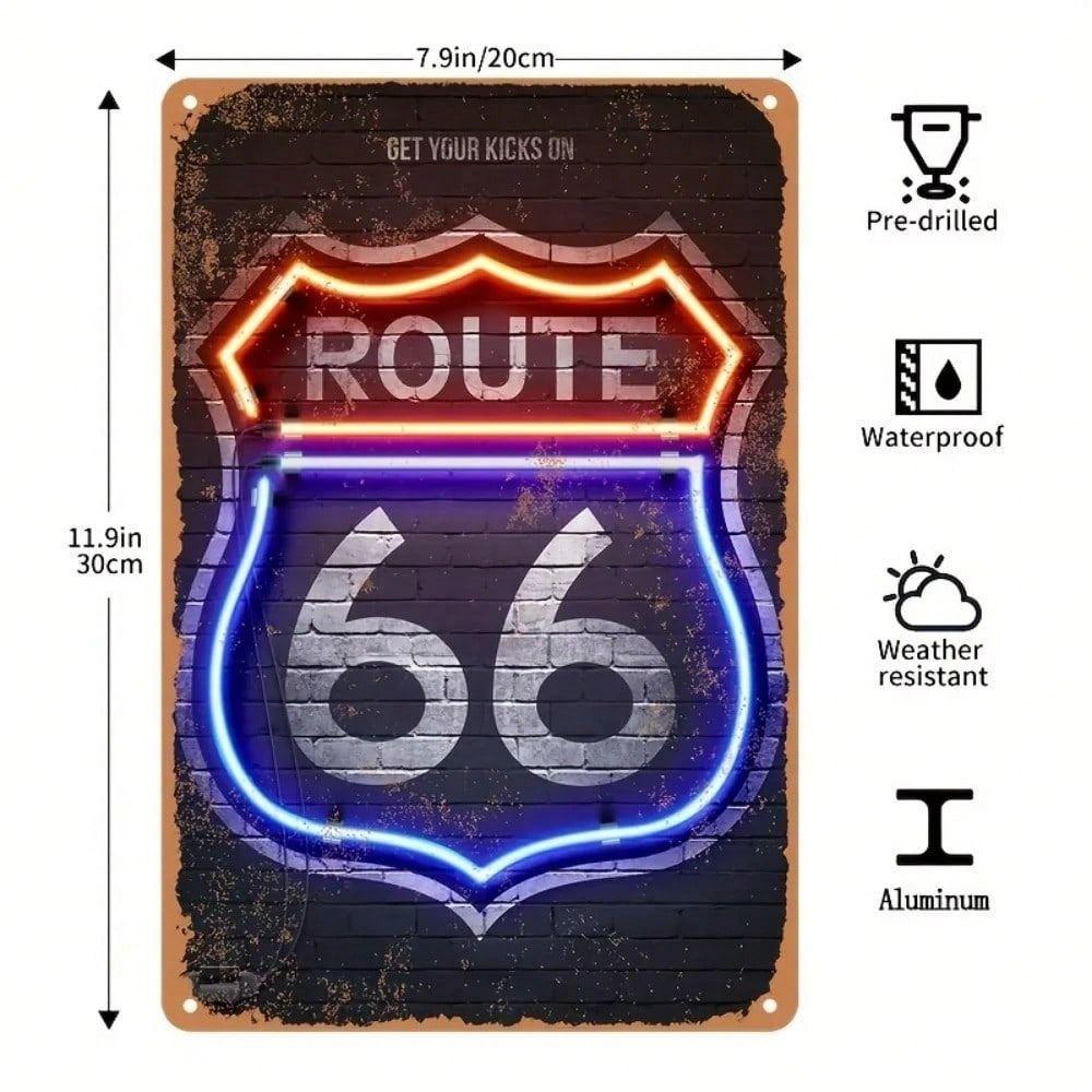 Metal Wall Art Decor 20x30cm Vintage Tin Sign for Home Bar Cafe