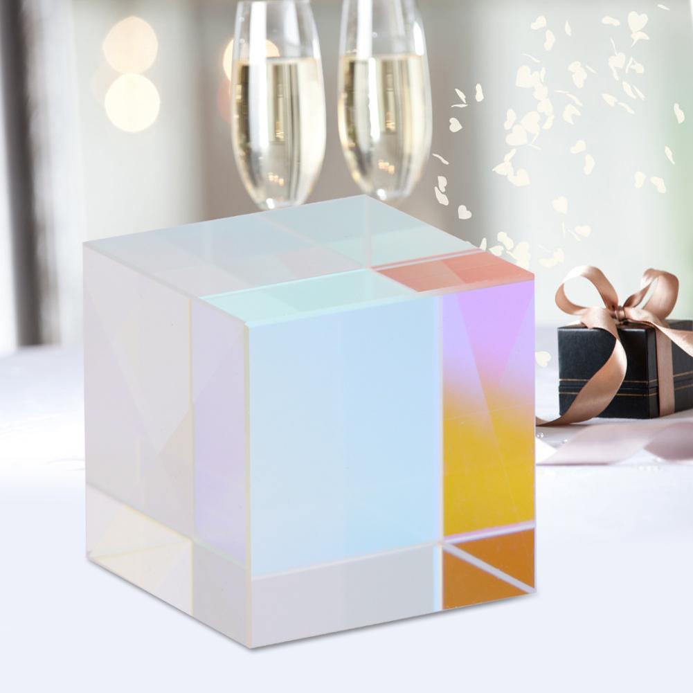 Sechsseitiges helles Licht Kombinations Prisma Buntes Glas Strahlteilendes Prisma(1.27*1.27*1.27cm)