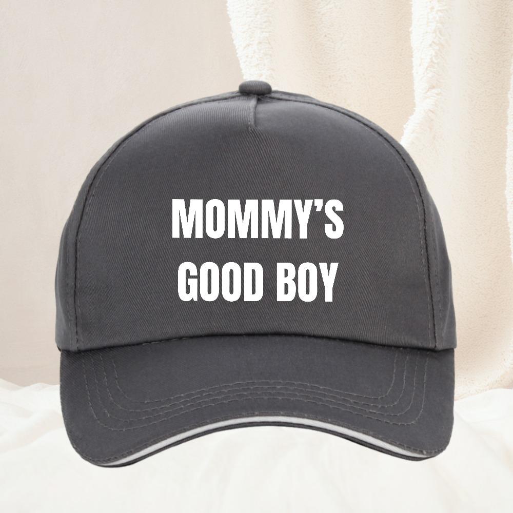 Lustige Unisex-MÜTTER GUTER JUNGE Aufdruck Unisex Mode Humor Unisex Damen Verstellbare Mütze Outdoor Baseballkappe