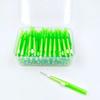 60 Pcs 0.6-1.5mm Toothpicks Push-pull Toothbrush PE Oral Cleaning Tools  Interdental Cleaning