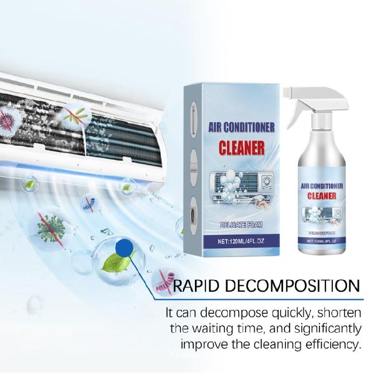 120ml Air Conditioner Cleaner Household Multipurpose Cleaning Spray Supply for Bedroom Dormitory Bathroom Cleaning Tool