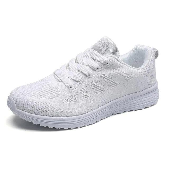 Women Casual Shoes Fashion Breathable Walking Mesh Flat Shoes White Woman Women 'S Sneakers  Women 'S Tennis Shoes Sandals