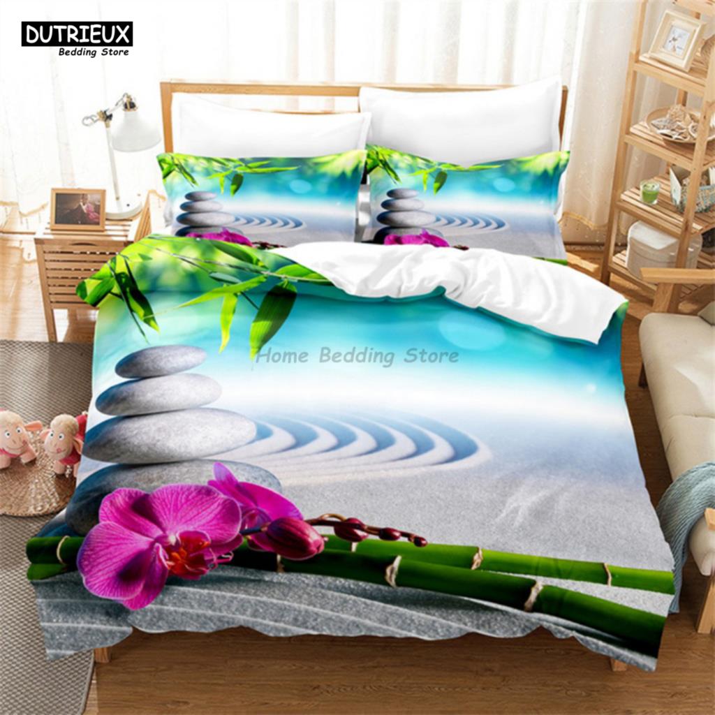 Comforter Branch Flowers Bedding Set 3D Digital Printing For Women Girls Single Queen Full Size Fashion Design