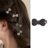 10/1pcs Korean New Fashionable Simple and Versatile Water Diamond Bow Hairpins Women's Side Hairpin Clip Headpiece Hairclips