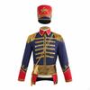 Costume with Hat Ornate Marching Band Uniform Formal for Cosplayers,