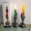 Halloween Decorative Candle Shape Decorations Scary Realistic Skull Hand