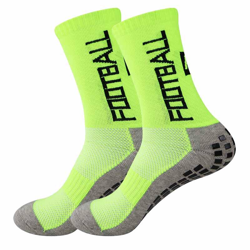 Men's Non-Slip Glue-Dot Football Socks - Thick Towel Cushion, Mid-Tube Training Sports Socks