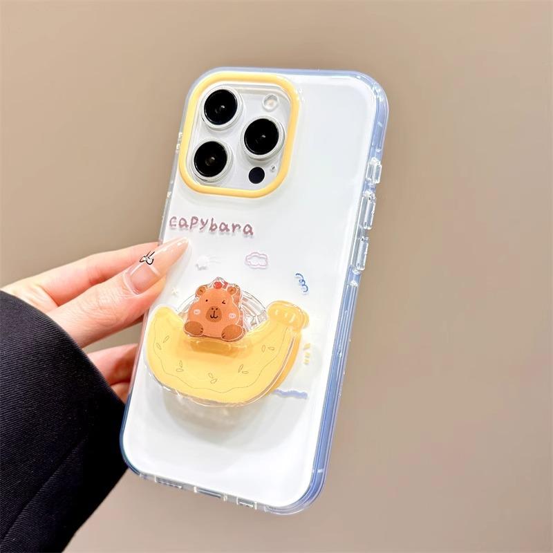 Single Layer Oil Painting Banana Boat for Apple 16promax Phone Case 15 for IPhone 14 Protective Case 13imd12