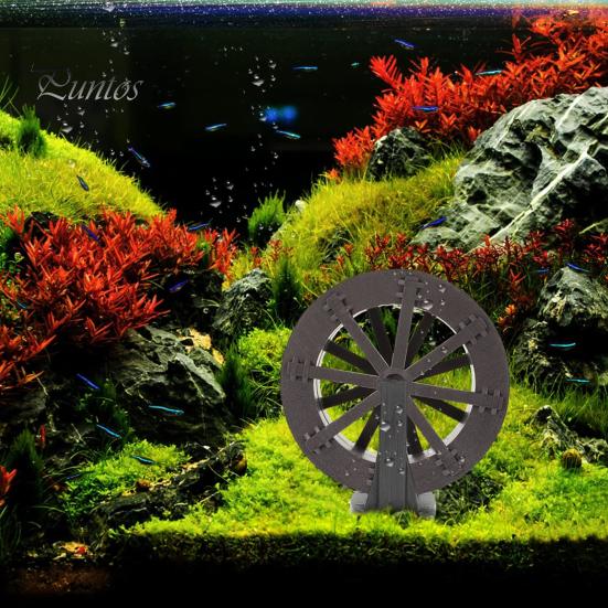 Wasserrad DIY Wasserfall Brunnen Zubehör Brunnenrad für Bach- und Generatorszenen Layout Aquarium Dekor