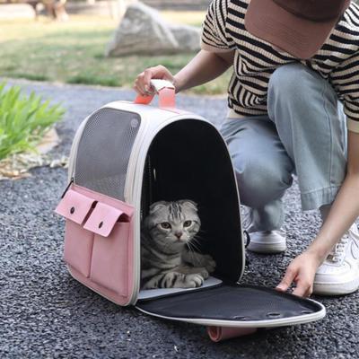 Cat Carrier Backpack Carrying Bag Comfortable Collapsible Multifunction High Capacity Handbag Pet