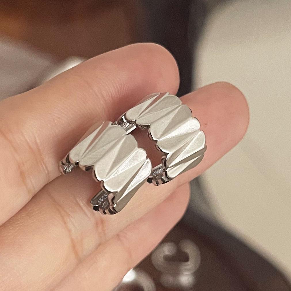 BF CLUB 925 Sterling Silver Wave Earrings For Women Girl Sexy Fashion Trendy Jewelry Gift Party Wedding pendientes mujer