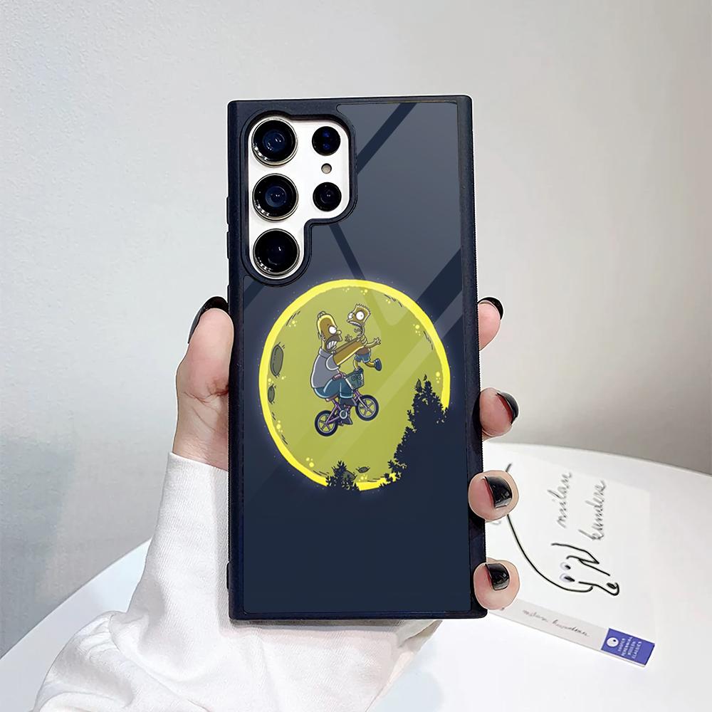 The S-simpsonss Phone Case For Samsung Galaxy S26 S25 S24 S23 S22 S21 S20 FE Edge Pro Plus Ultra PC+TPU Cover