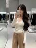 Elegant Lace V-neck Long Sleeve Slim-fit Top for Women - Early Autumn Collection