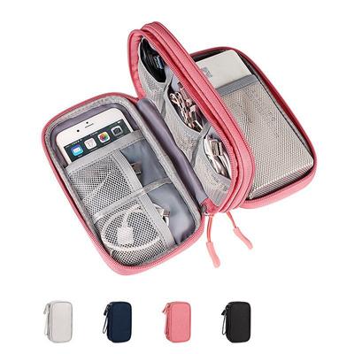 USB Travel Cable Organizer Bag Electronic Accessories Drive Case Storage Charger