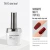 She Leaf Nail Base & Top Coat Set: Crystal Plating, Matte Finish, Builder Gel, Peel-Off Polish