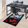 1pc Halloween Ghost with Witch Hat Office Carpet Non Slip Rug, Anime Cartoon Design, Holiday Gift for Home Decor, Living Room, Bedroom,
