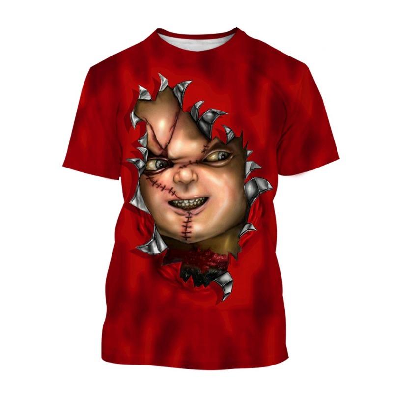 Dragon Ball GOKU Peripheral Printed T-shirt Bandai Loose Men's and Women's Summer Sweating Breathable Sports Short Sleeve