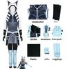 Star Wars Clone Wars Ahsoka Tano Cosplay Costume With Stretch Fabric For Anime Fans