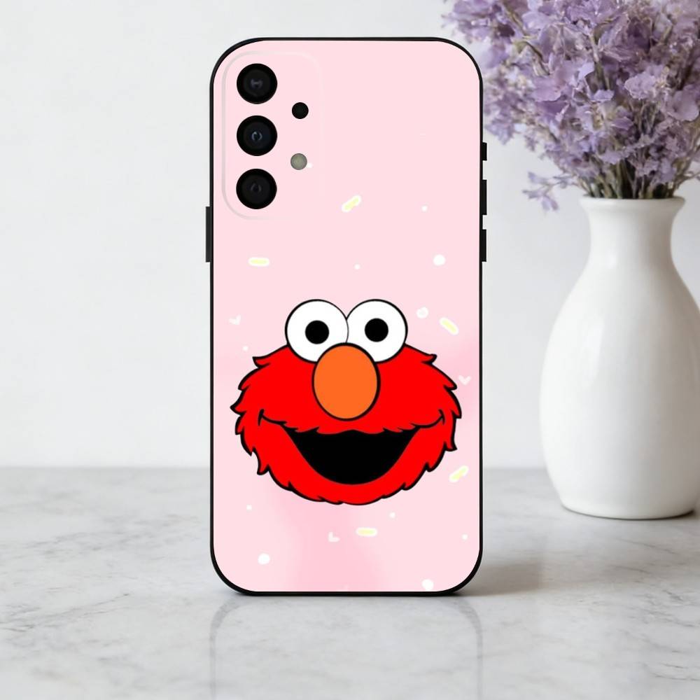 C-Cartoon R-Red cute A-Elmo-O  Phone Case For Samsung Galaxy A73,A72,A71,A70,A53,A52,A51,Soft Silicone Black Cover