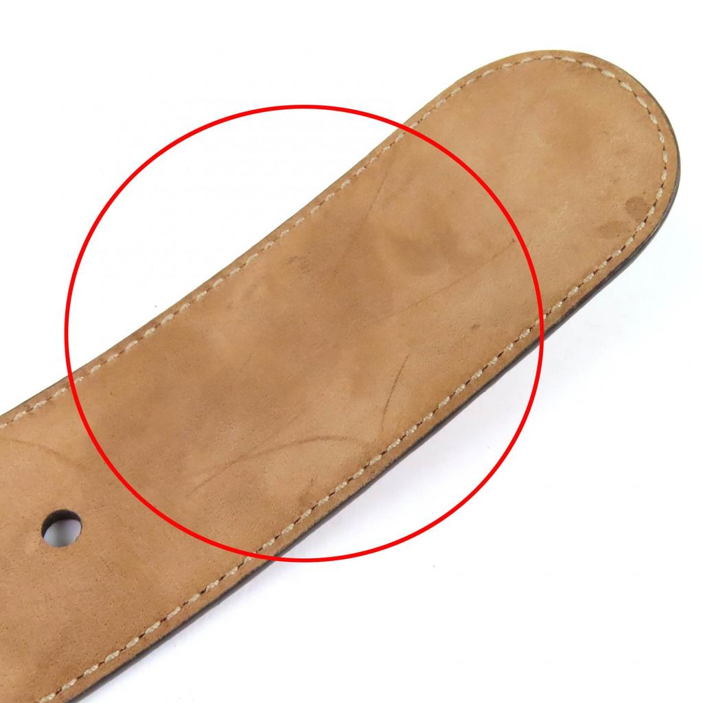 Great GUCCI belt Micro Guccisima Leather Red series leather mens 281548 Used