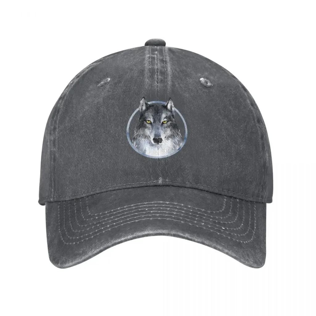 Grey Wolf Baseball Cap Fashion Beach Kids Hat Birthday Beach GirlS Hats Unisexs
