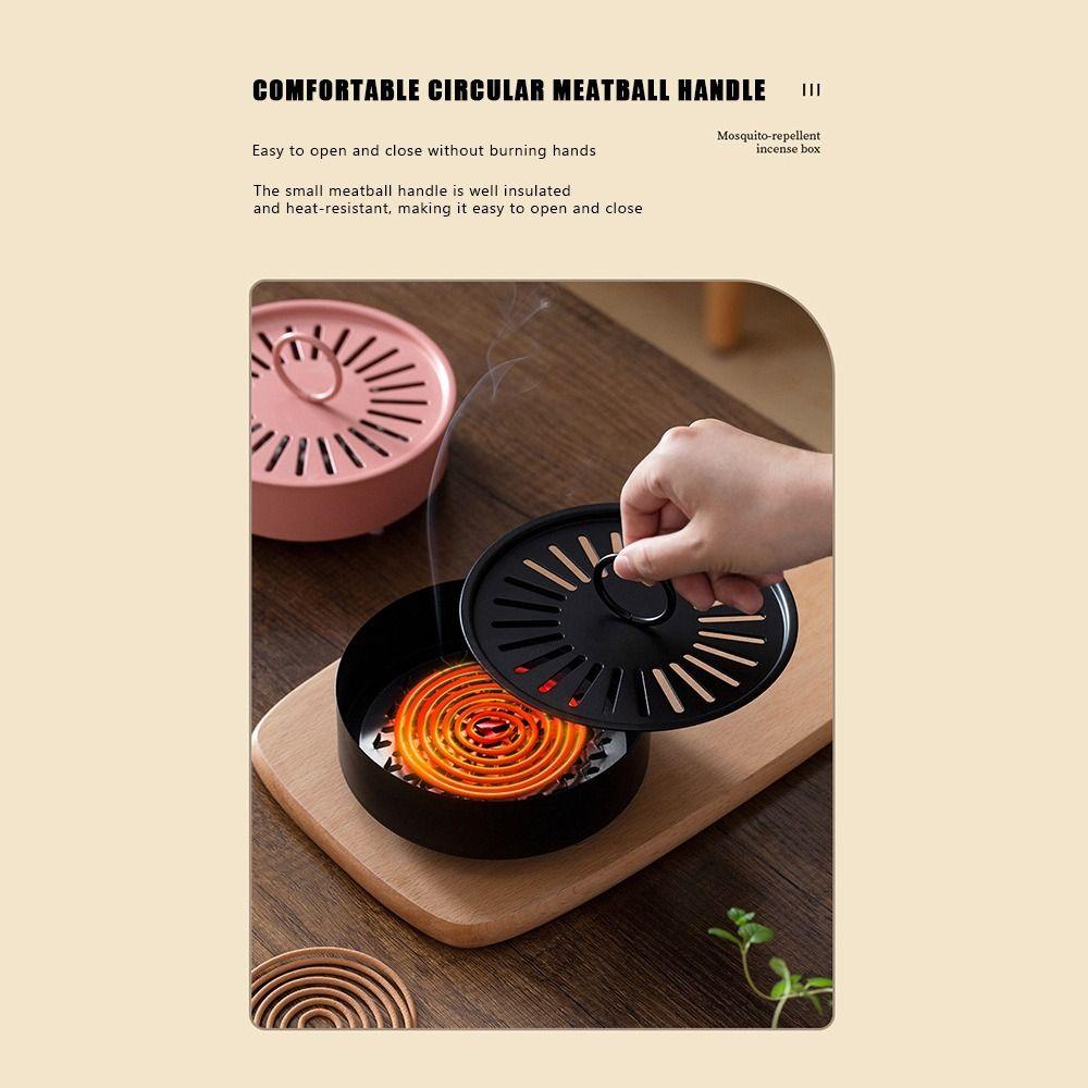 Ornamente Mückenabwehr mit Tablett Sandelholz Räuchergefäß Heim Innen Schlafzimmer Dekor