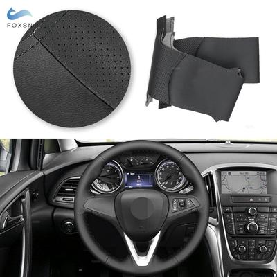 Capa de couro preto para volante de carro, para opel vauxhall holden astra k corsa e crossland x insignia ct karl zafira c