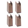 4Pieces Practical Furniture Risers 2Inch Height Adjustable Bed Leg Extenders Convenient for Small Space Daily Use