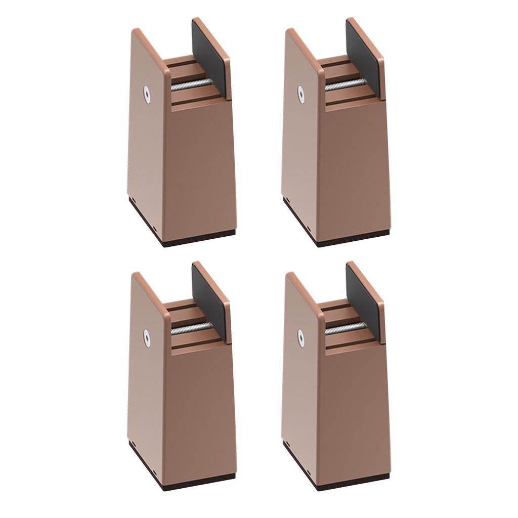 4Pieces Practical Furniture Risers 2Inch Height Adjustable Bed Leg Extenders Convenient for Small Space Daily Use