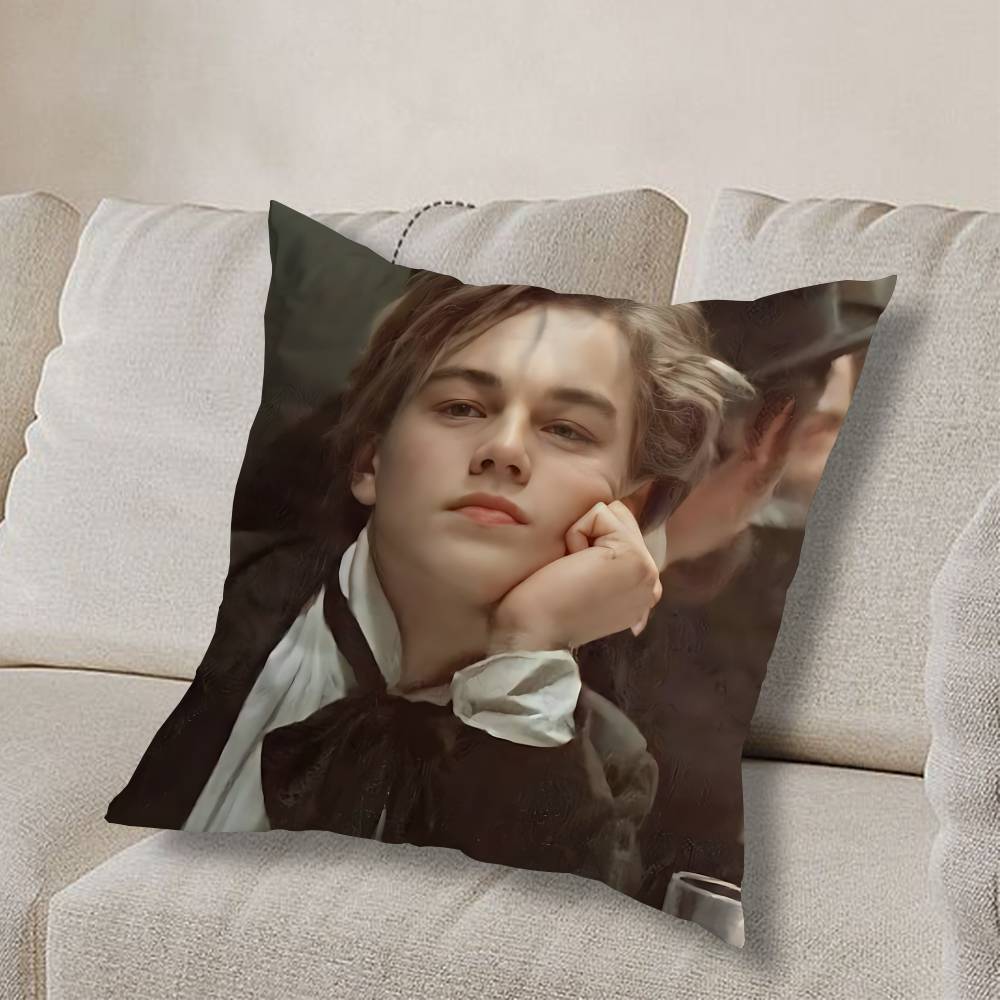 L-Leonardo D-Dicaprio YoungS Pillow Case Sofa Living Room Bedroom Headboard Backrest Cushion Square Cushion Nap Time