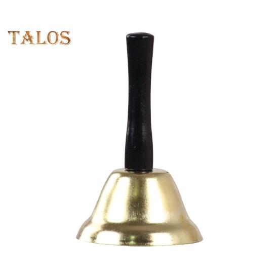 

Рождественский колокольчик с деревянной ручкой, звенящие колокольчики, прозрачный тон, колокольчик для Санта-Клауса, аттракцион, внимание, школьные принадлежности для свадебных вечеринок золотистый