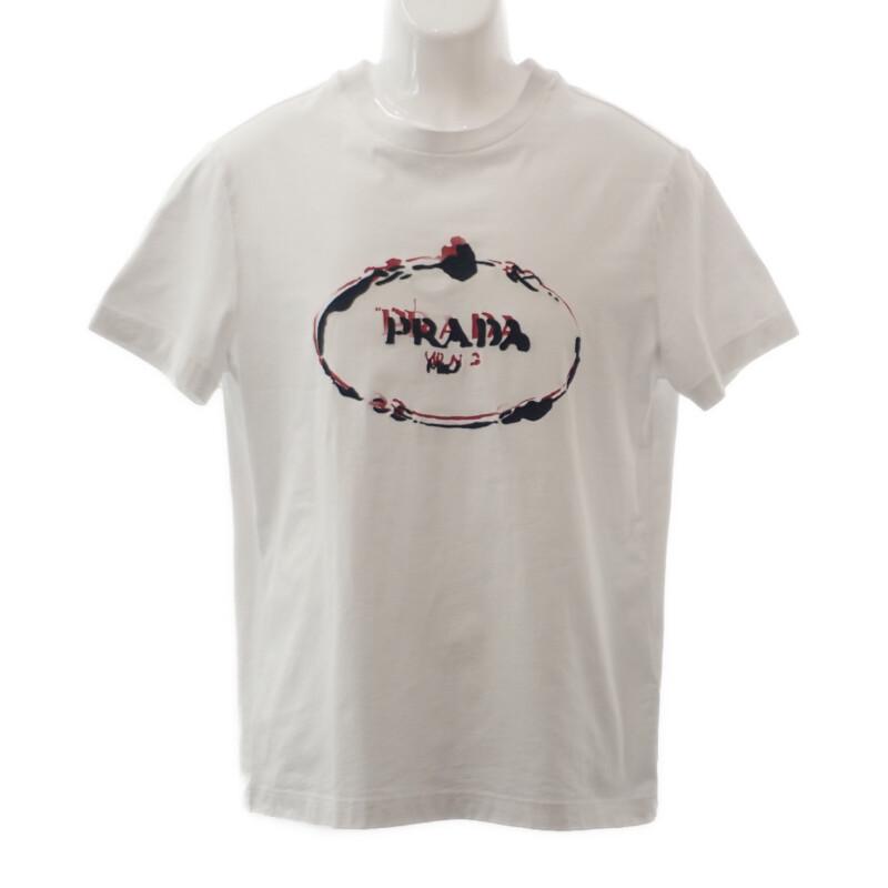 PRADA  UJN555_R182_125E L Short sleeve T-shirt white cotton mens