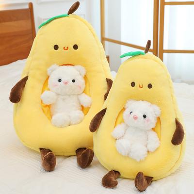 New Creative Pear Beak Plush Toy Bear Doll Cute Pear Doll Pillow Gift