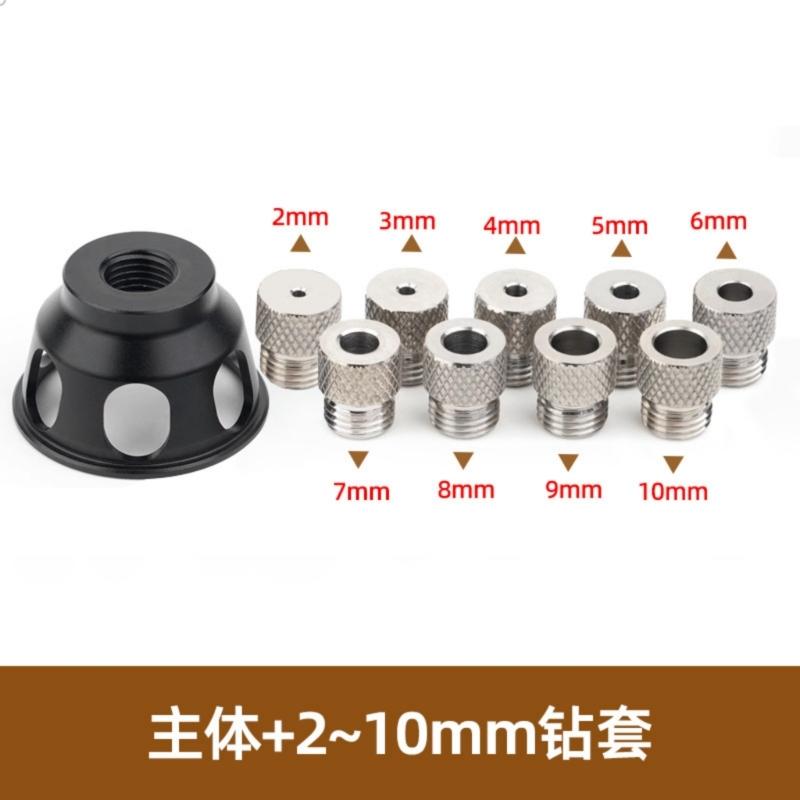 Vertical Drill Guide Doweling Jig Kit 2-10mm Drill Positioning Aluminum Straight Angle Guide Locator Hole Puncher Tool