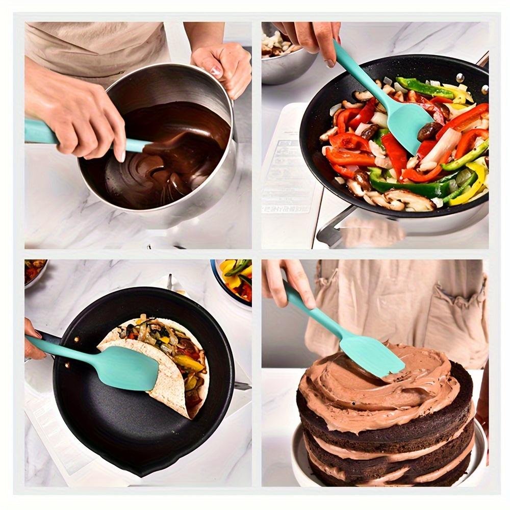 Silikonová smetanová máslová špachtle, mouka, těsto, dort, škrabka, mixér, kuchyňský fondán, čokoládové mixéry, cukrářské nástroje, příslušenství