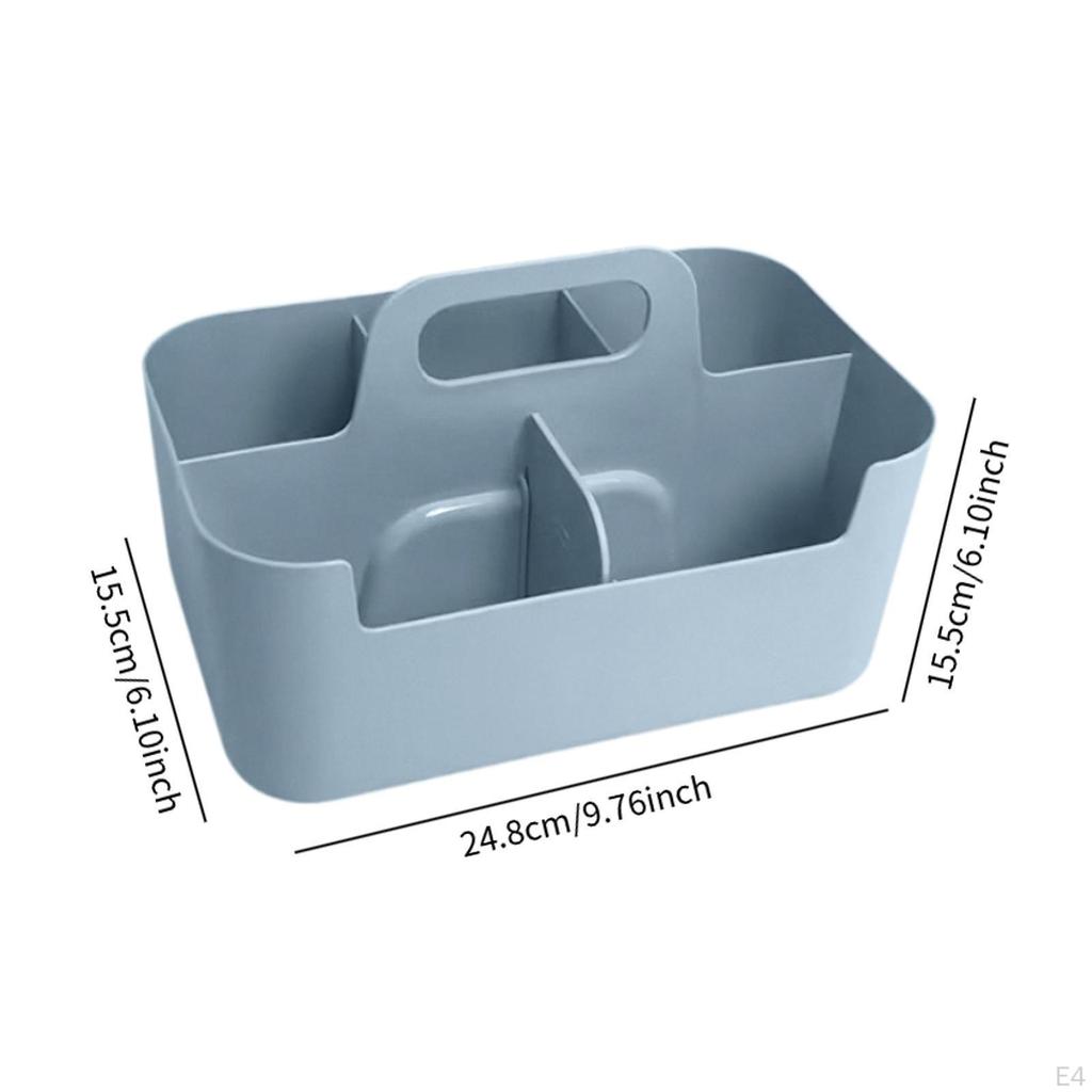 Caddy z uchwytem Wielofunkcyjny organizer Dzielony pojemnik do przechowywania Możliwy do układania w stosy Koszyk na biurko