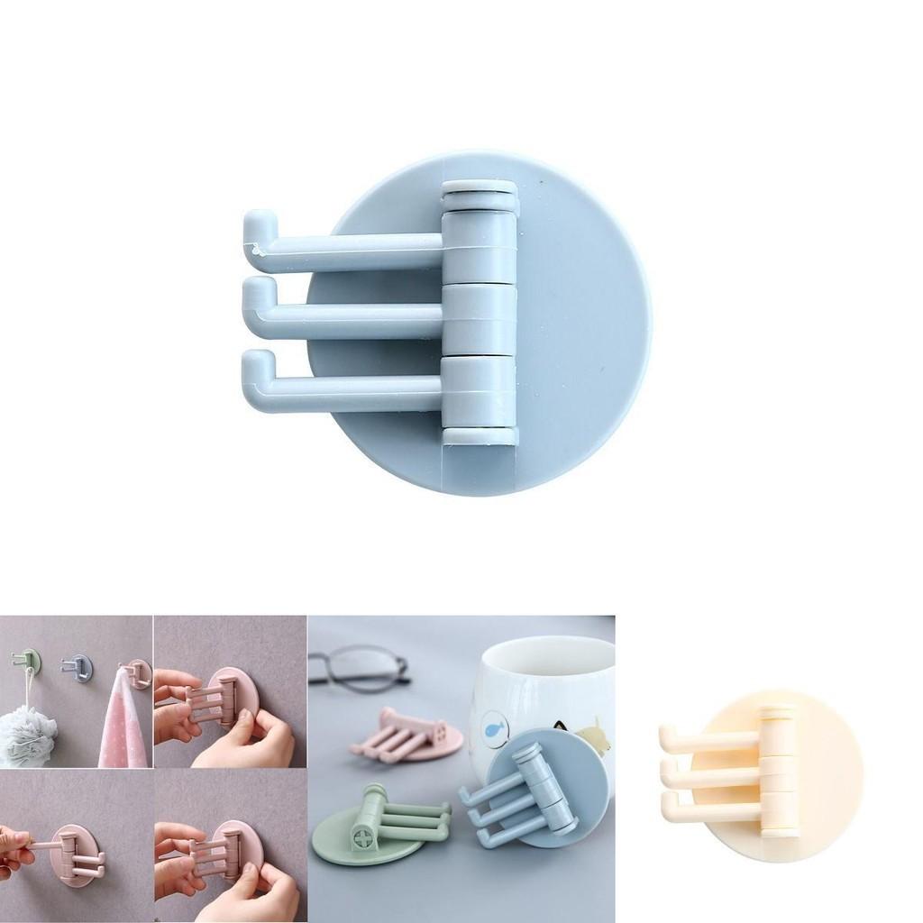 Stylish Wall Mounted Rotatable Hooks Perfect For Efficient Kitchen Towel Storage Solutions