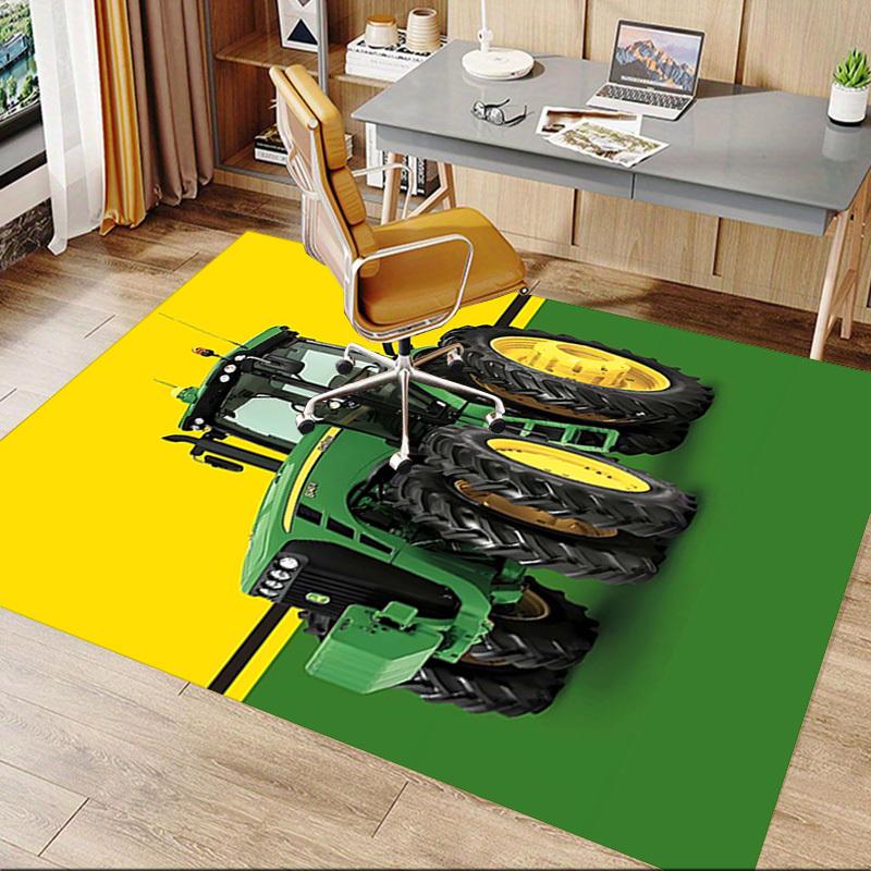 1PC Tractor Green Anti-slip Carpet, Suitable for Office, Bedroomand Playrooms. It Can Also Be Used As a Sofa Footrest cover-W77