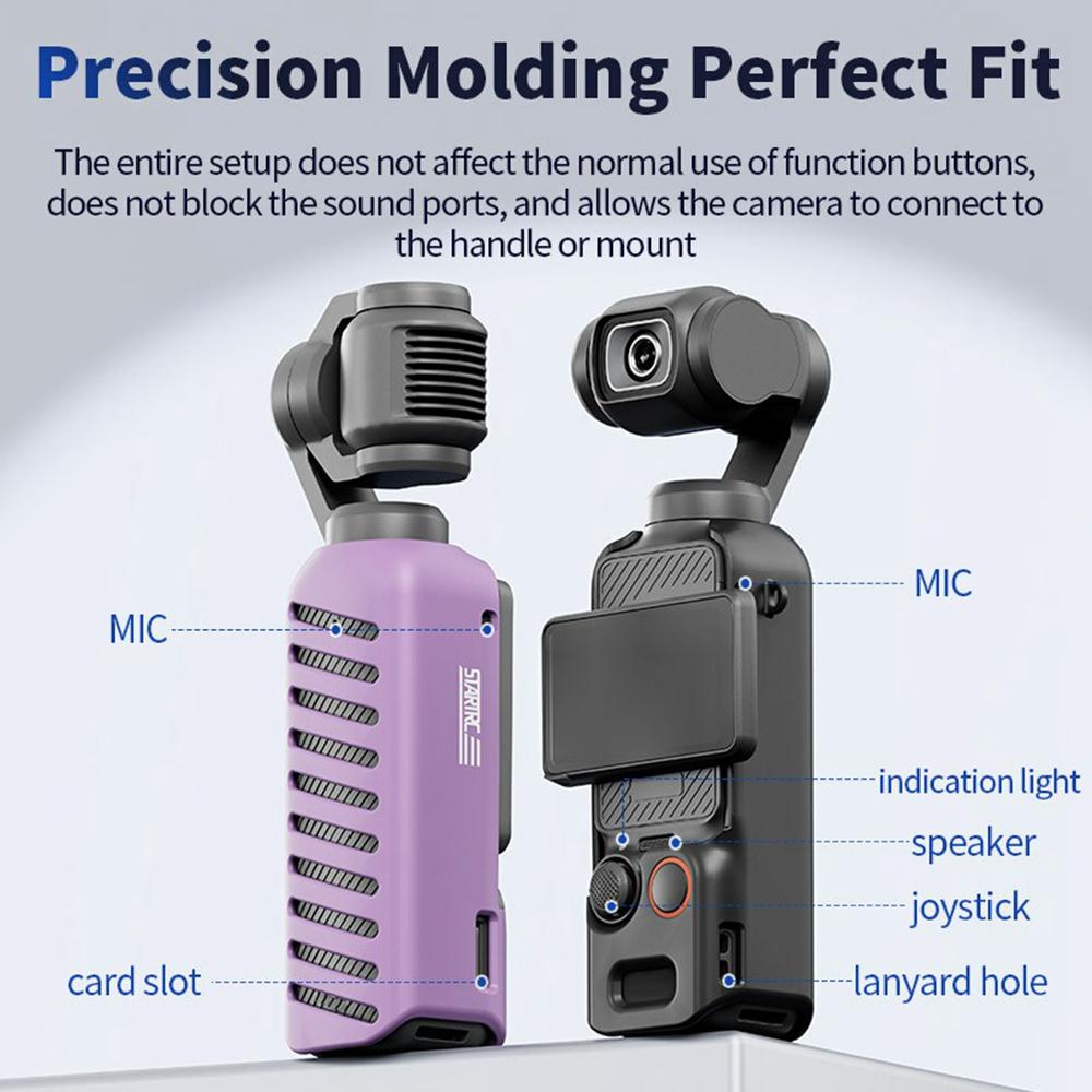 STARTRC For DJI Osmo Pocket 3 TPU Protective Case Anti-Drop Camera Body Cover