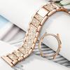 Metal Strap+Case for Samsung Galaxy Watch7 6 5 4 40mm 44mm Band Woman Stainless Steel Diamond Bracelet & Cover Bumper Accessorie
