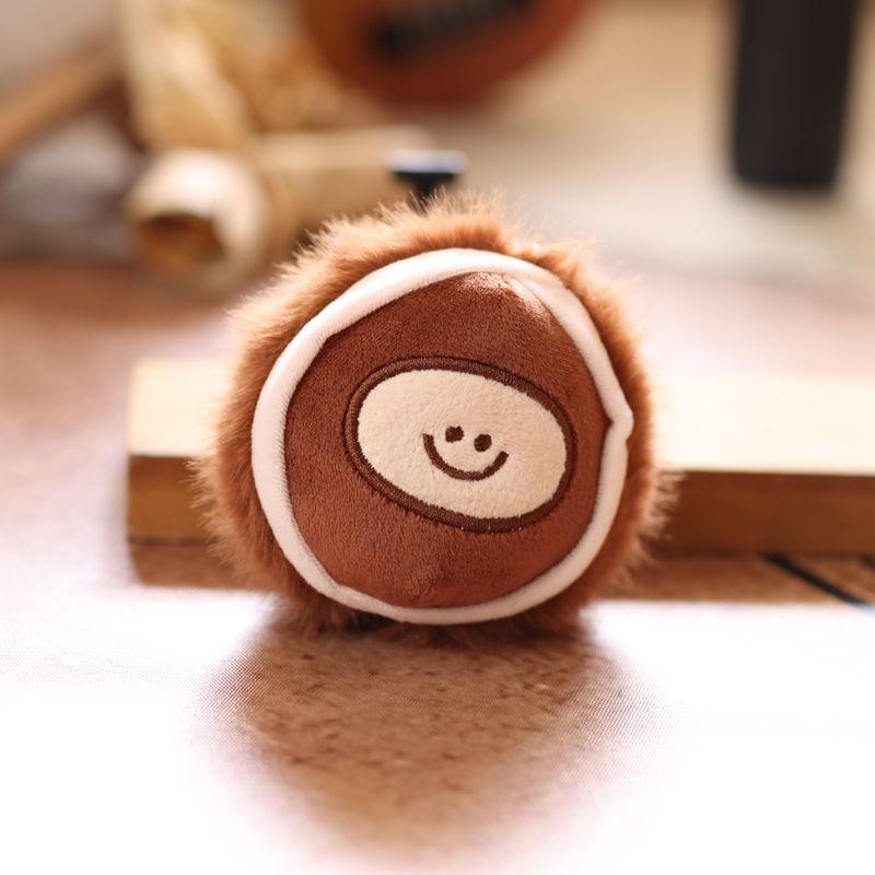 Chestnut Plush Keychain Doll Pp Cotton Stuffed Bag Pendant Gift For Kids Teens