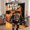 Friday the 13th Soft Warm Flannel Blankets Comfortable Blanket for Home Decoration Gifting