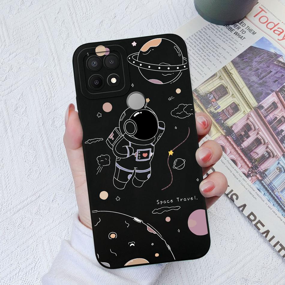 Custodie Per OPPO A15 A15S A16K A16E Design Carino Morbido Silicone Liquido Protezione Fotocamera Migliorata Cover Posteriore Per OPPO A 16K 16E Coque